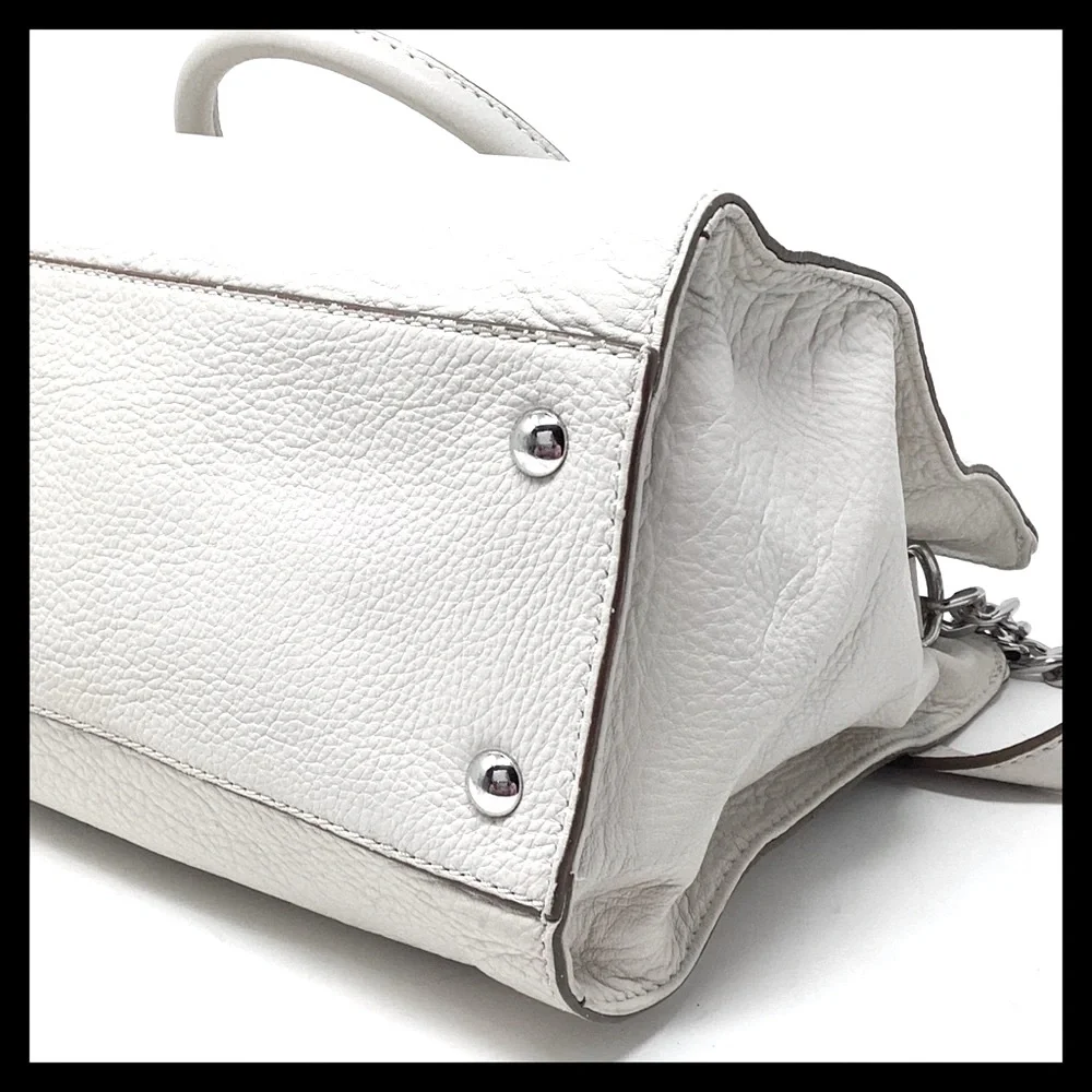 MICHAEL KORS Hamilton Large EW Tote Soft Pebbled Leather Color: Vanilla - Picture 10 of 16